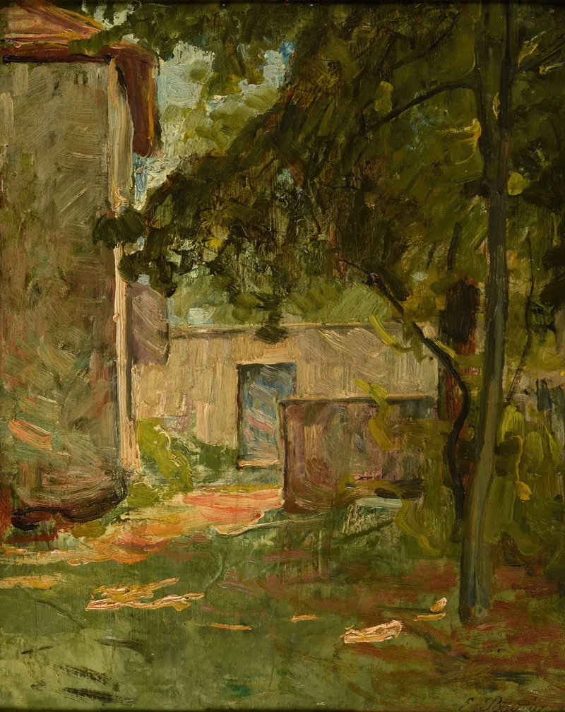Entree De Ferme A Vezeronce Par Morestel Isere Wall Art by Eugène Baudin - High-Resolution Digital Print