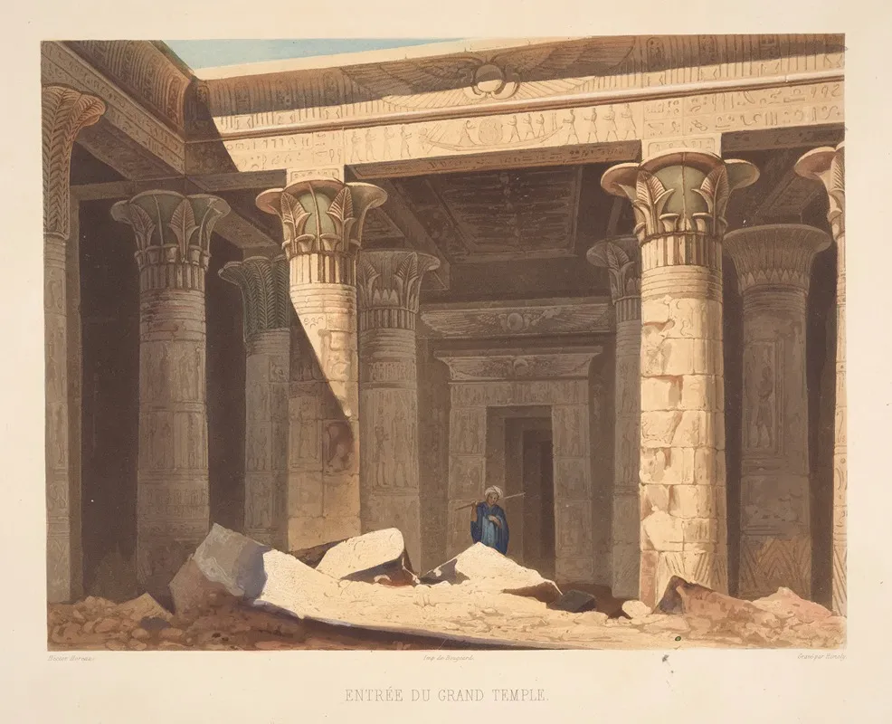 Entree Du Grand Temple The Entrance Of The Great Temple
