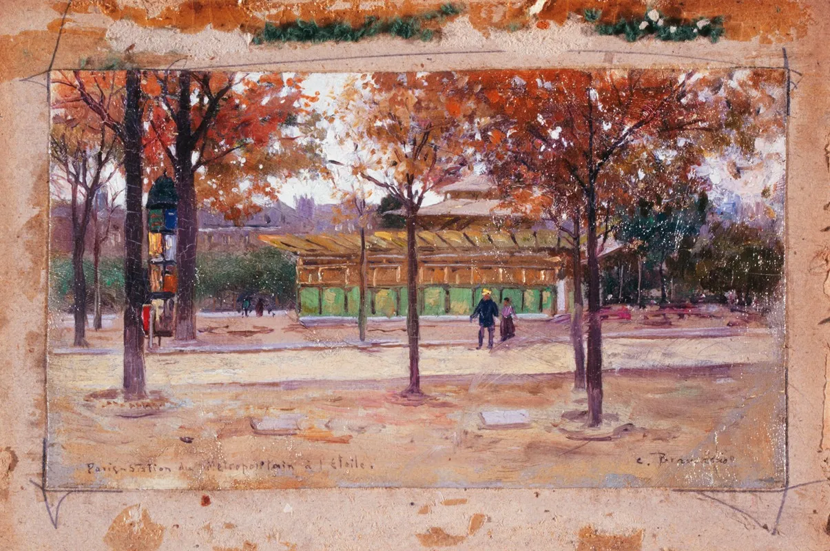 Entree Du Metropolitain Place De Letoile Wall Art by Carlo Brancaccio - High-Resolution Digital Print