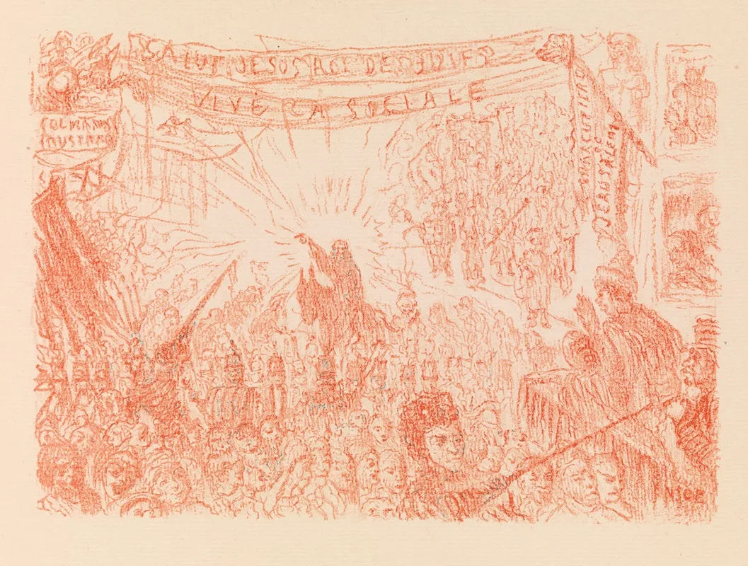 Entry Into Jerusalem 2 Wall Art by James Ensor - High-Resolution Digital Print