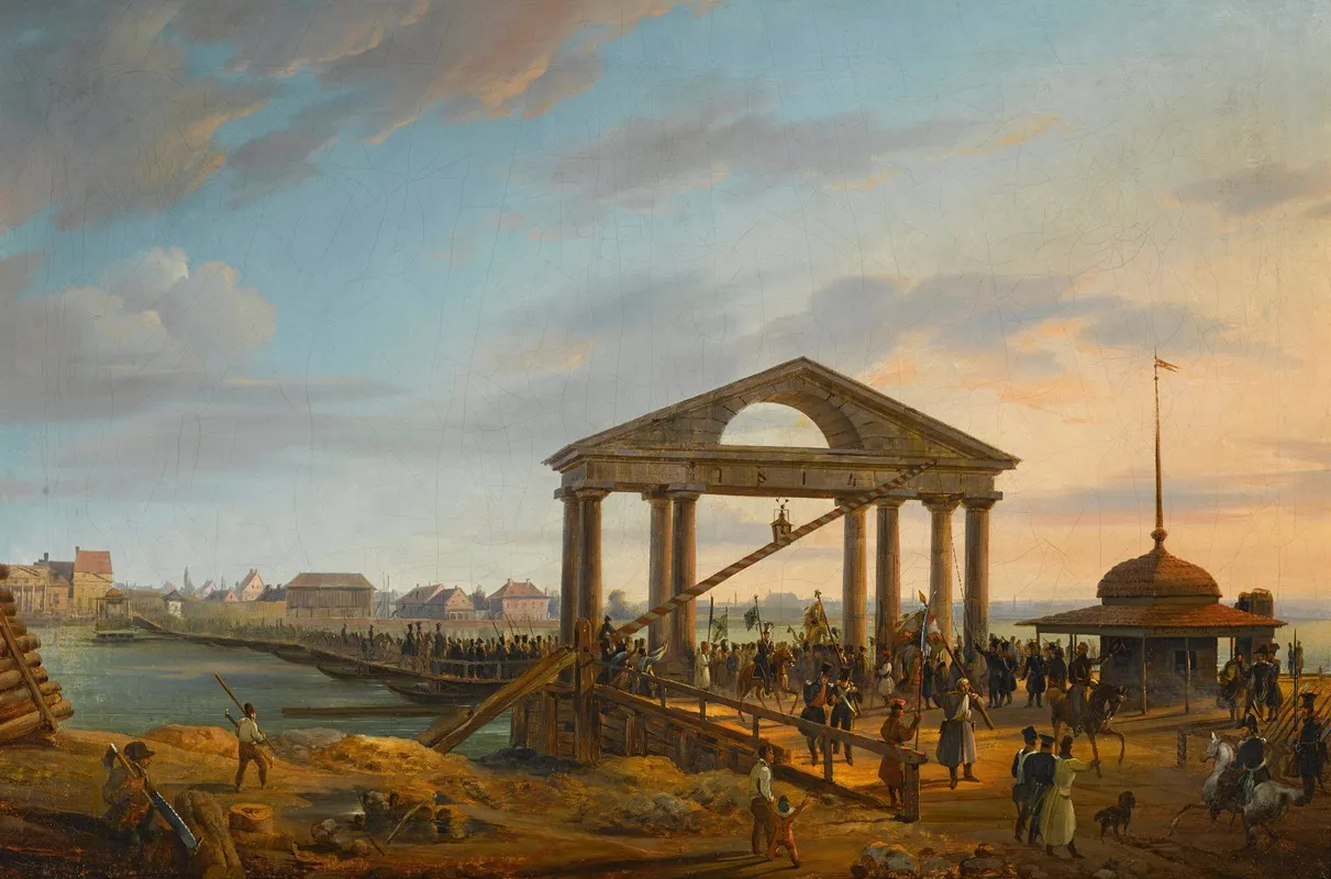 Entry To Warsaw With Captives And Standards Won In The Battles Of Wawer And Dab Wielki On 2 April 1831 Wall Art by Marcin Zaleski - High-Resolution Digital Print