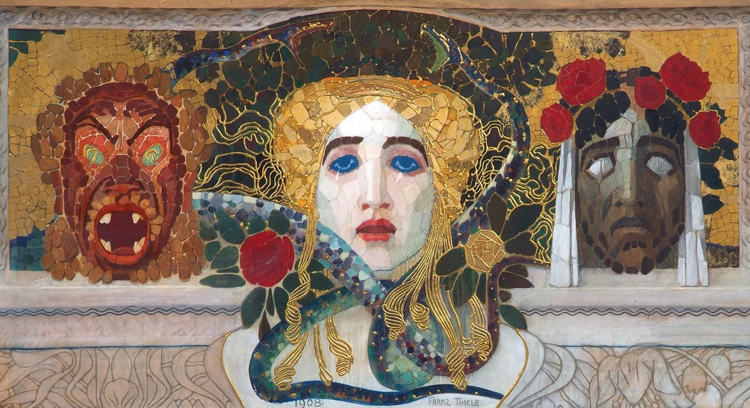 Entwurf Fur Ein Mosaik Wall Art by Franz Thiele - High-Resolution Digital Print