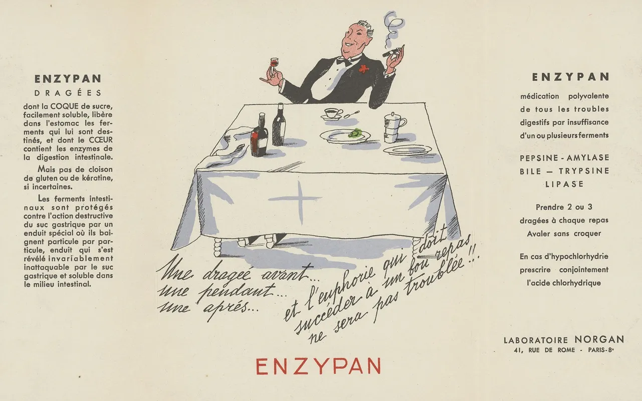 Enzypan 4 Wall Art by Laboratoires Norgan - High-Resolution Digital Print