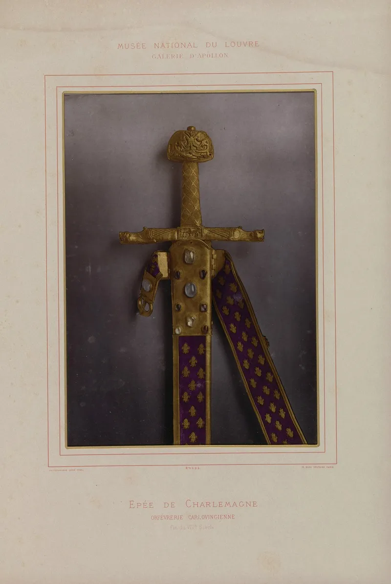 Epee De Charlemagne Orfevrerie Carlovingienne Fin Du Viiie Siecle Wall Art by Léon Vidal - High-Resolution Digital Print