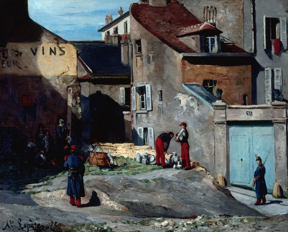 Episode De La Commune Rue Des Rosiers A Montmartre