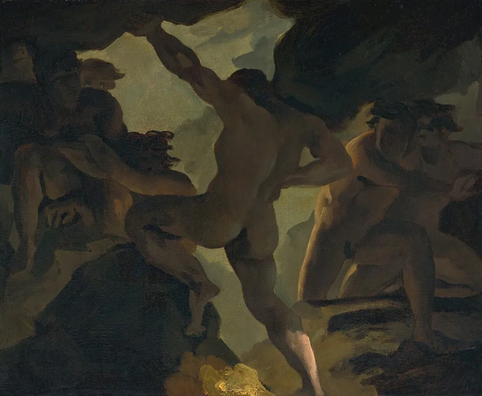Episode De La Guerre Des Titans Wall Art by Théodore Géricault - High-Resolution Digital Print