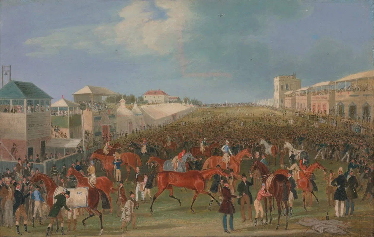 Epsom Races The Race Over Wall Art by James Pollard - High-Resolution Digital Print