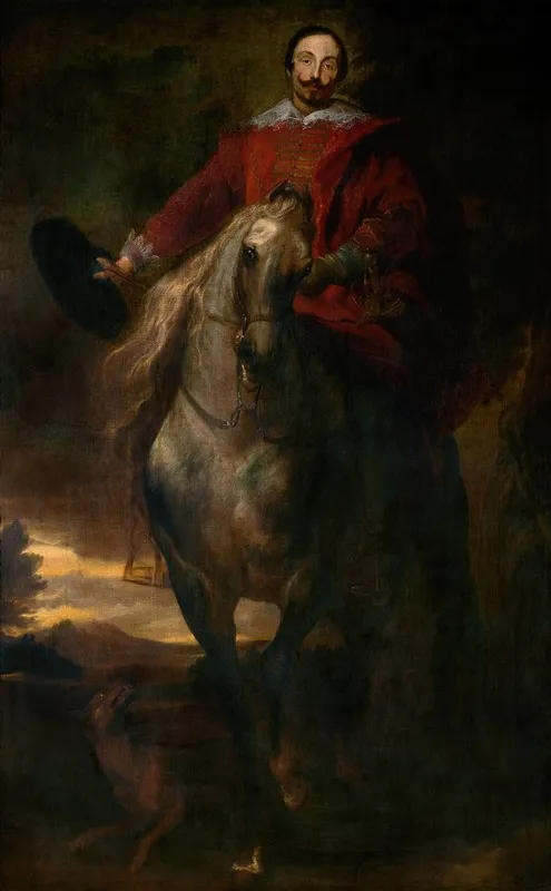 Equestrial Portrait Wall Art by Anthony van Dyck - High-Resolution Digital Print