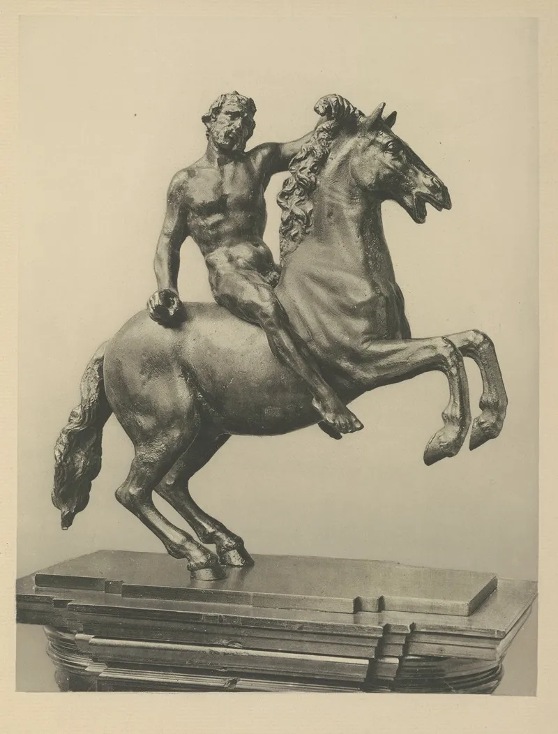 Equestrian Figure Paduan End Of Xvi Century