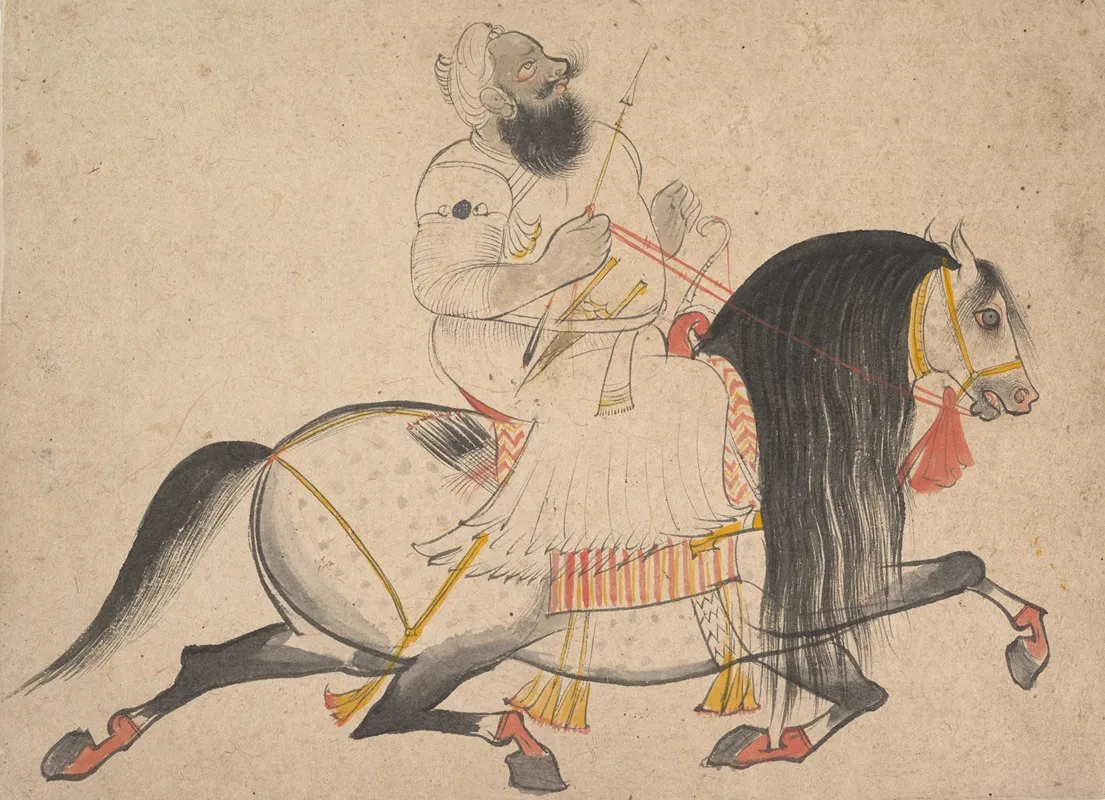 Equestrian Portrait Of A Noble Wall Art by Bakhta - High-Resolution Digital Print