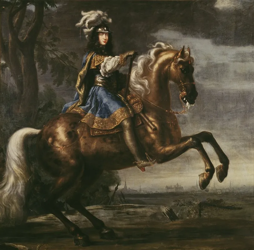 Equestrian Portrait Of Karl Xi Wall Art by David Klöcker Ehrenstrahl - High-Resolution Digital Print