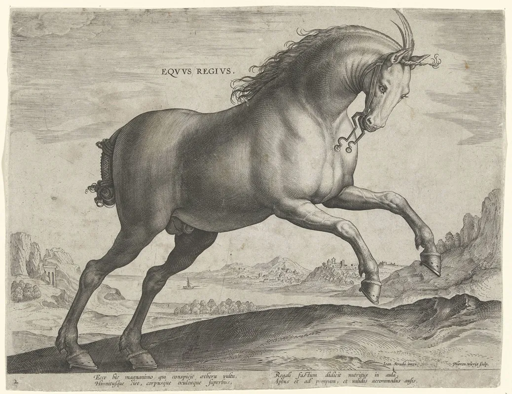 Equus Regius Wall Art by Jan Collaert the Elder - High-Resolution Digital Print
