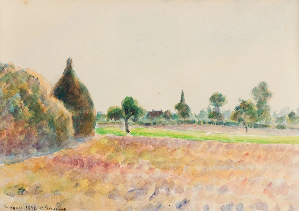 Eragny 3 Wall Art by Camille Pissarro - High-Resolution Digital Print