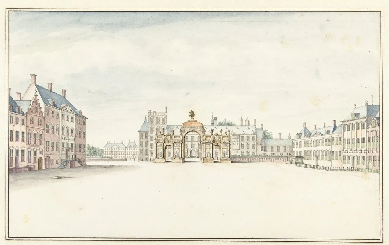 Ereboog Voor Koning Willem Iii Aan Den Haag 1691 Wall Art by Jan van Call the elder - High-Resolution Digital Print