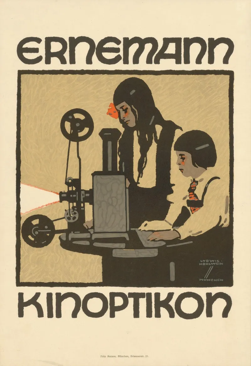 Ernemann Kinoptikon Wall Art by Ludwig Hohlwein - High-Resolution Digital Print