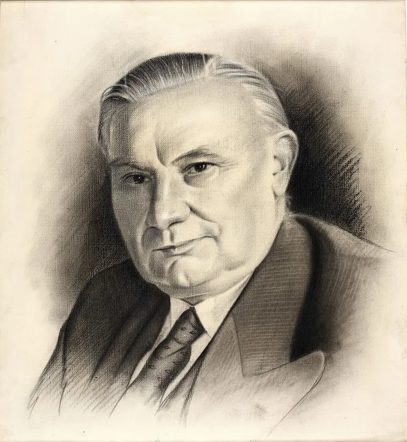 Ernest Bevin Wall Art by Arthur Boughey - High-Resolution Digital Print