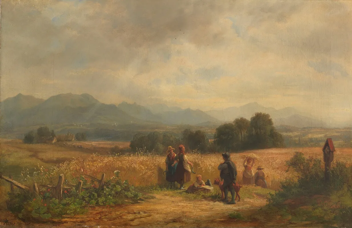 Erntetag In Oberbayern Bei Habach