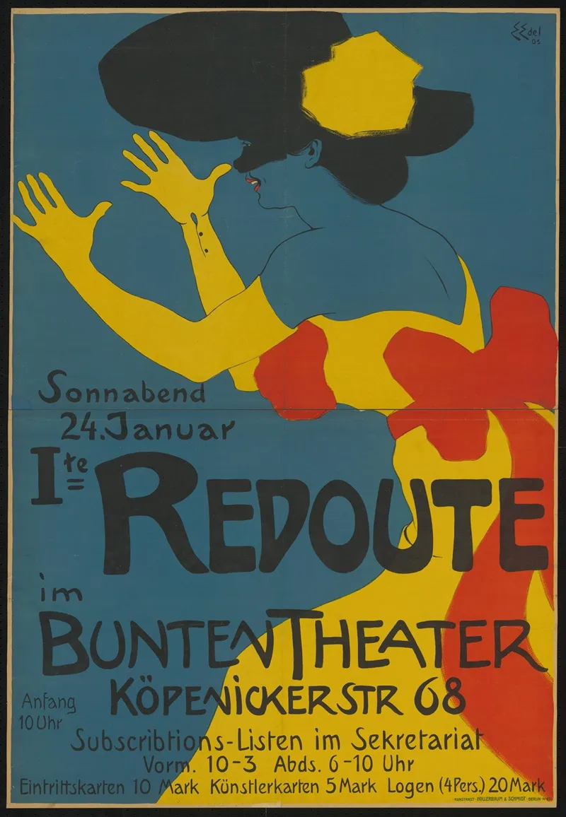 Erste Redoute Im Bunten Theater Wall Art by Edmund Edel - High-Resolution Digital Print