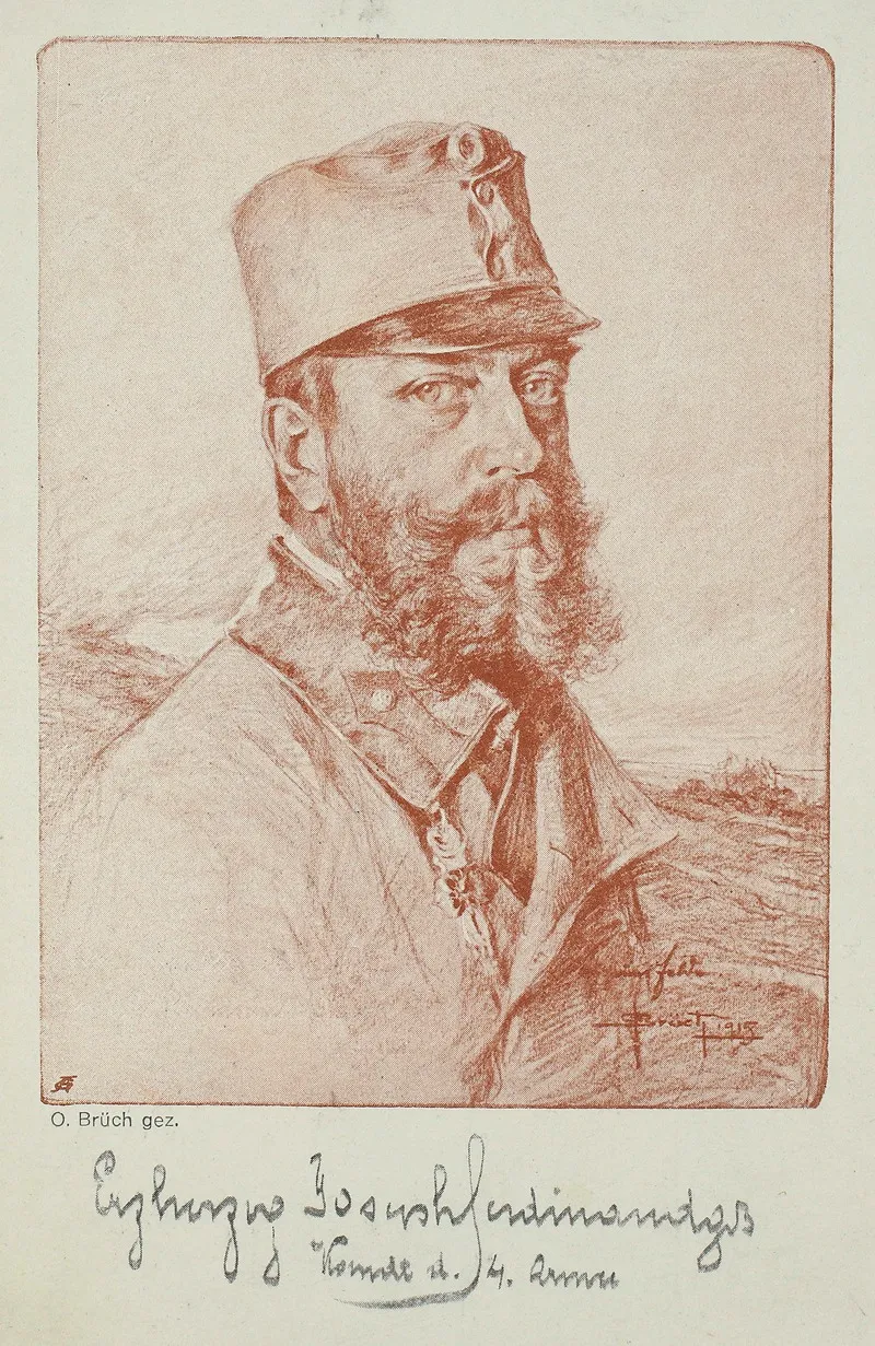 Erzherzog Joseph Ferdinand Von Osterreich Toskana 1872 1942 Kommandant Der 4 Armee