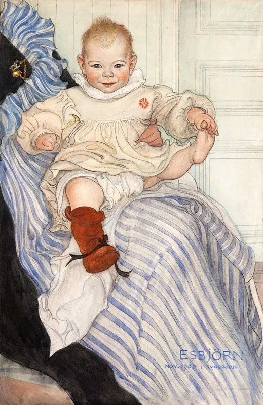 Esbjorn Wall Art by Carl Larsson - High-Resolution Digital Print