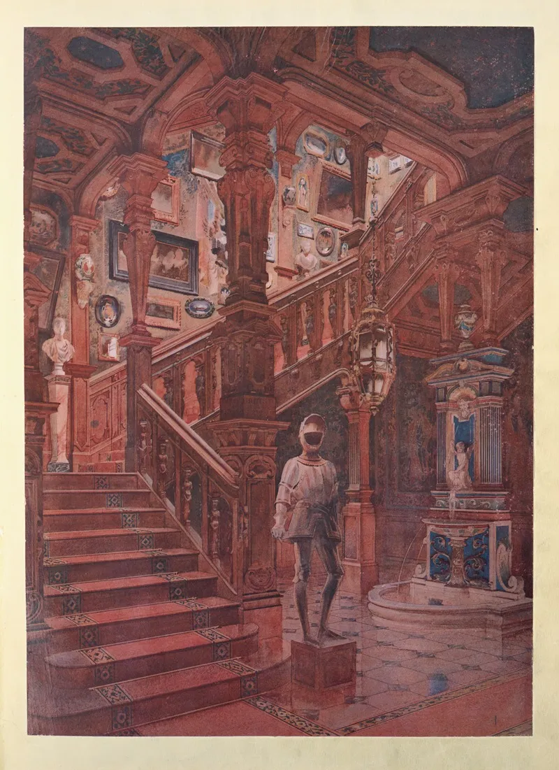 Escalier Louis Xiii En Chene Sculpte