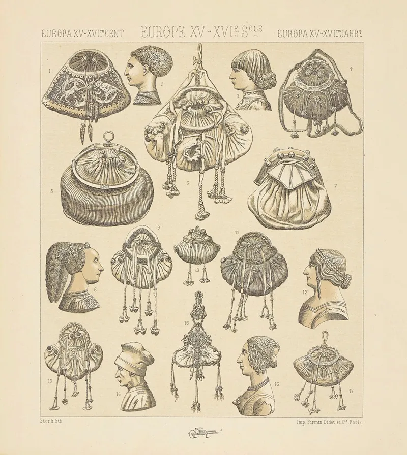 Escarcelles Bourses Coiffures Italiennes