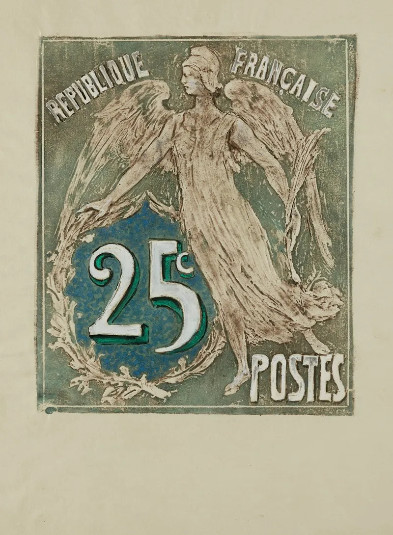 Esquisses De Timbres Pour Un Concours 25 Centimes 2