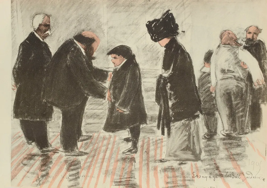 Essayage A La Belle Jardiniere 1905 Wall Art by Paul Goute - High-Resolution Digital Print