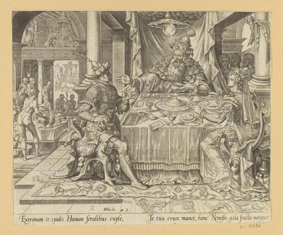 Esther Accusing Haman At The Banquet