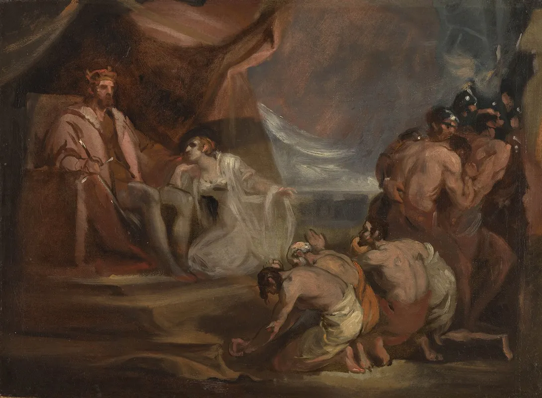 Esther And Ahasuerus Wall Art by William Etty - High-Resolution Digital Print