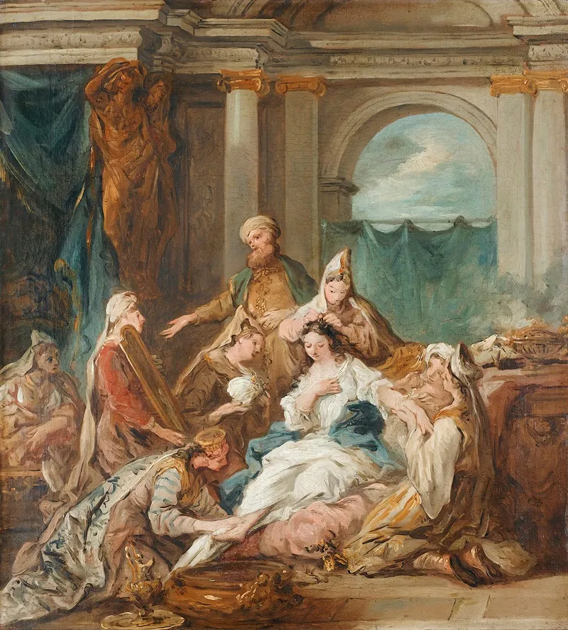 Esther At Her Toilet