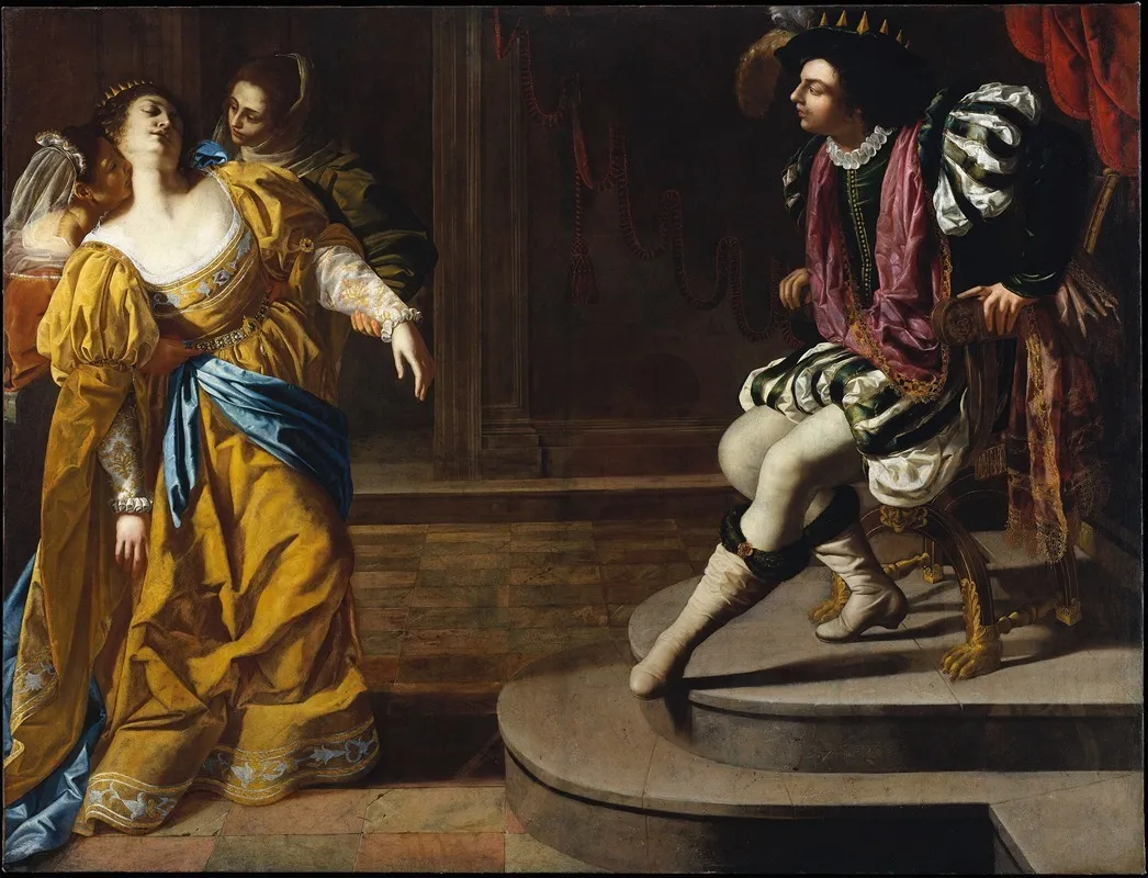 Esther Before Ahasuerus Wall Art by Artemisia Gentileschi - High-Resolution Digital Print