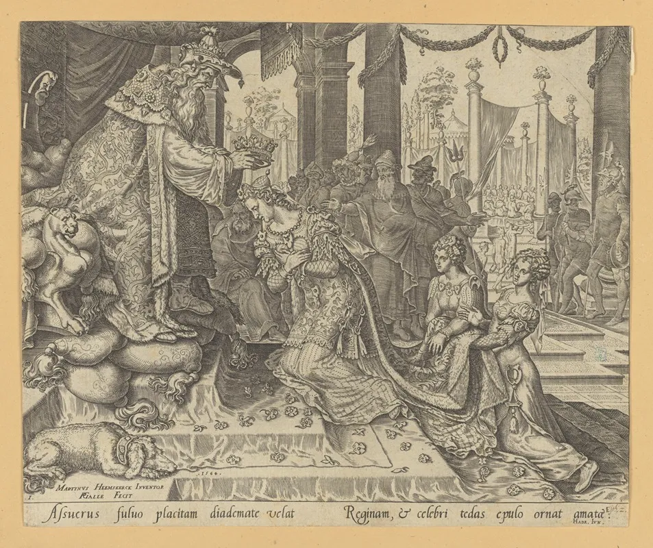 Esther Crowned By Ahasuerus