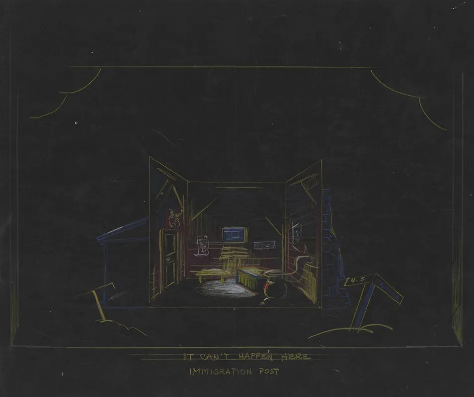 Esto No Pasara Aqui It Cant Happen Here Immigration Post Wall Art by Joseph Lentz - High-Resolution Digital Print