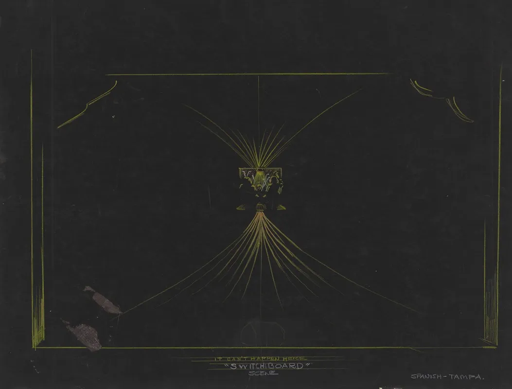 Esto No Pasara Aqui It Cant Happen Here Switchboard Scene Wall Art by Joseph Lentz - High-Resolution Digital Print