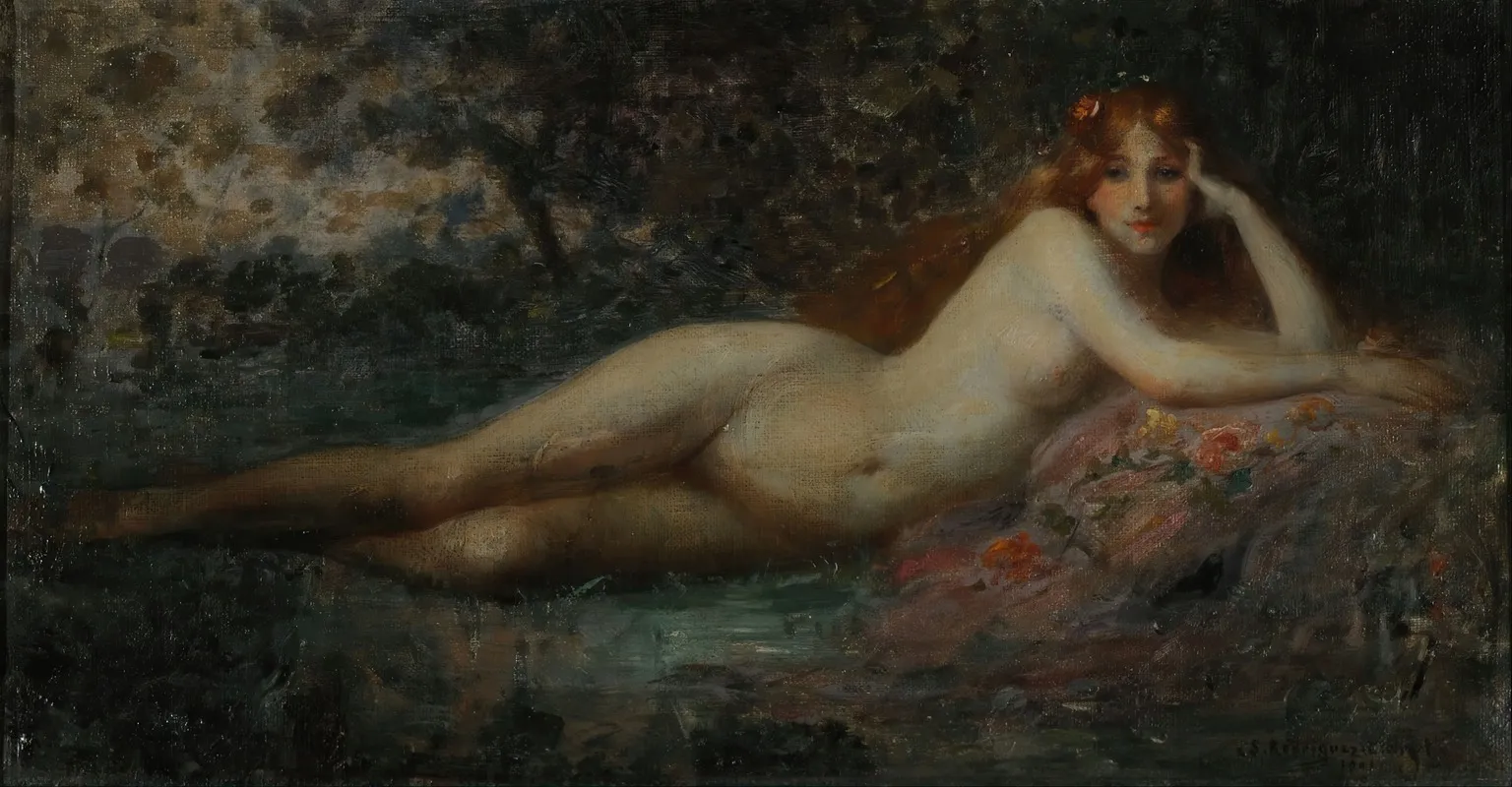Estudio De Desnudo Louly Wall Art by Severo Rodríguez Etchart - High-Resolution Digital Print
