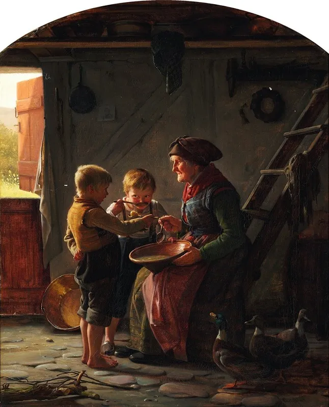 Et Maaltid Wall Art by Carl Bloch - High-Resolution Digital Print