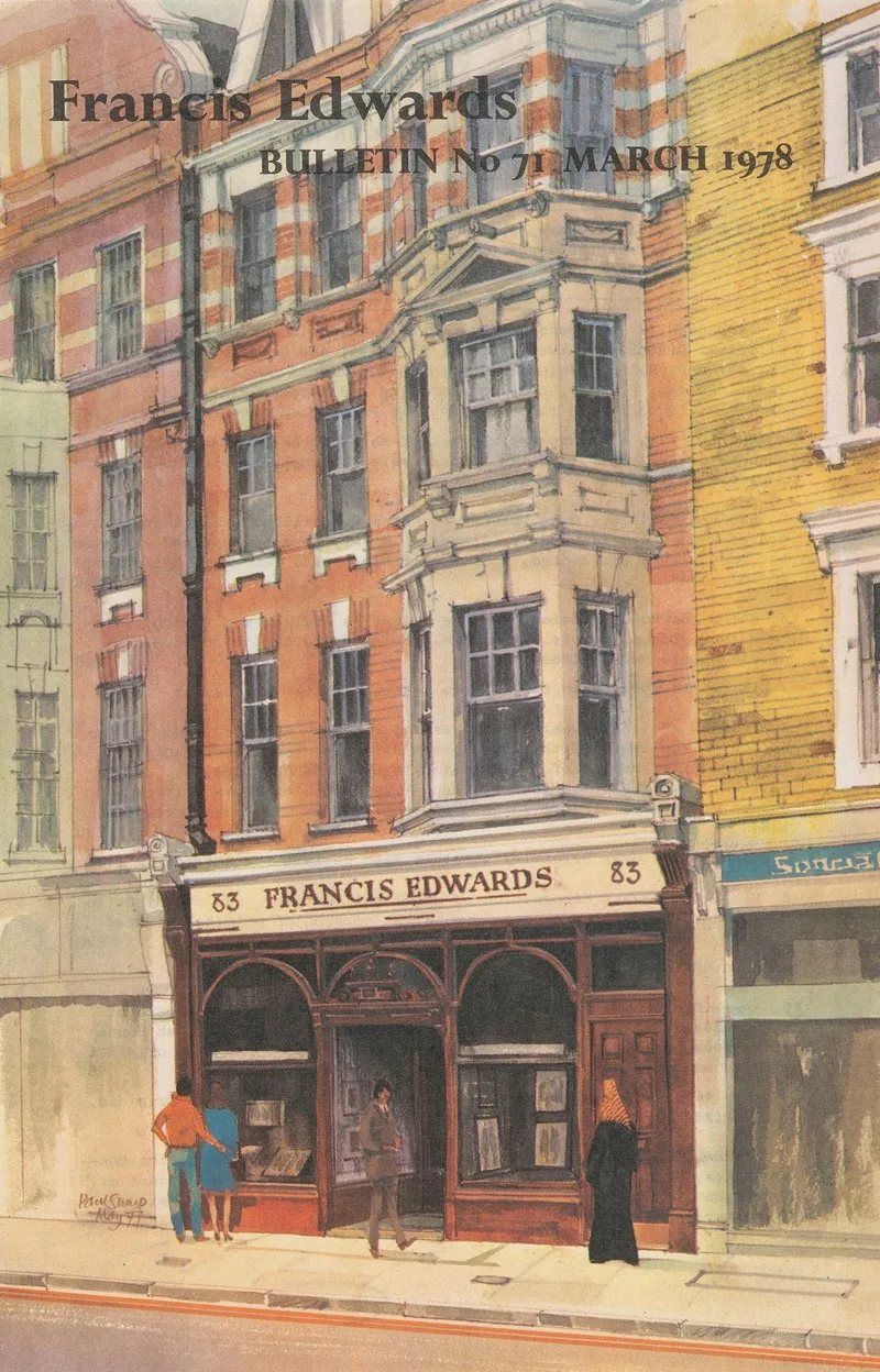 Etalage Van Boekhandel Francis Edwards Te Londen