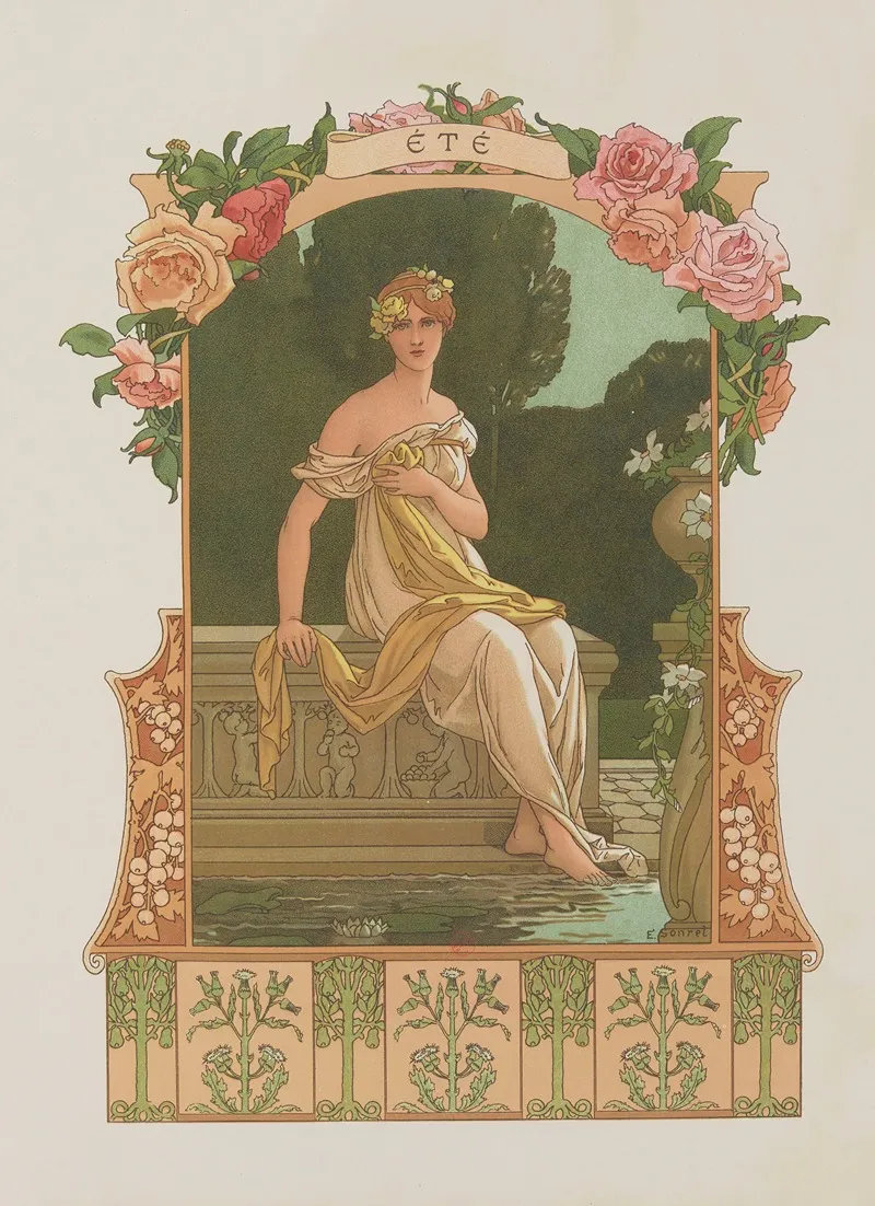 Ete Summer Wall Art by Elisabeth Sonrel - High-Resolution Digital Print