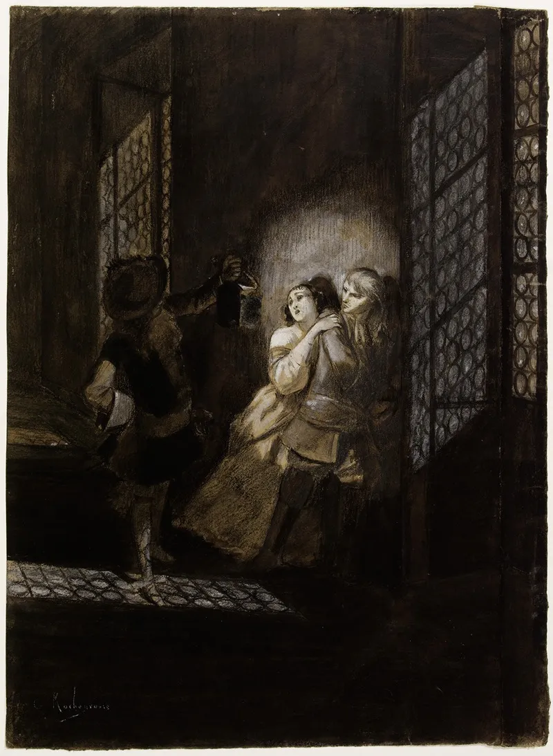 Ethel Et Ordener Surpris Par Le Lieutenant Dahlefeld