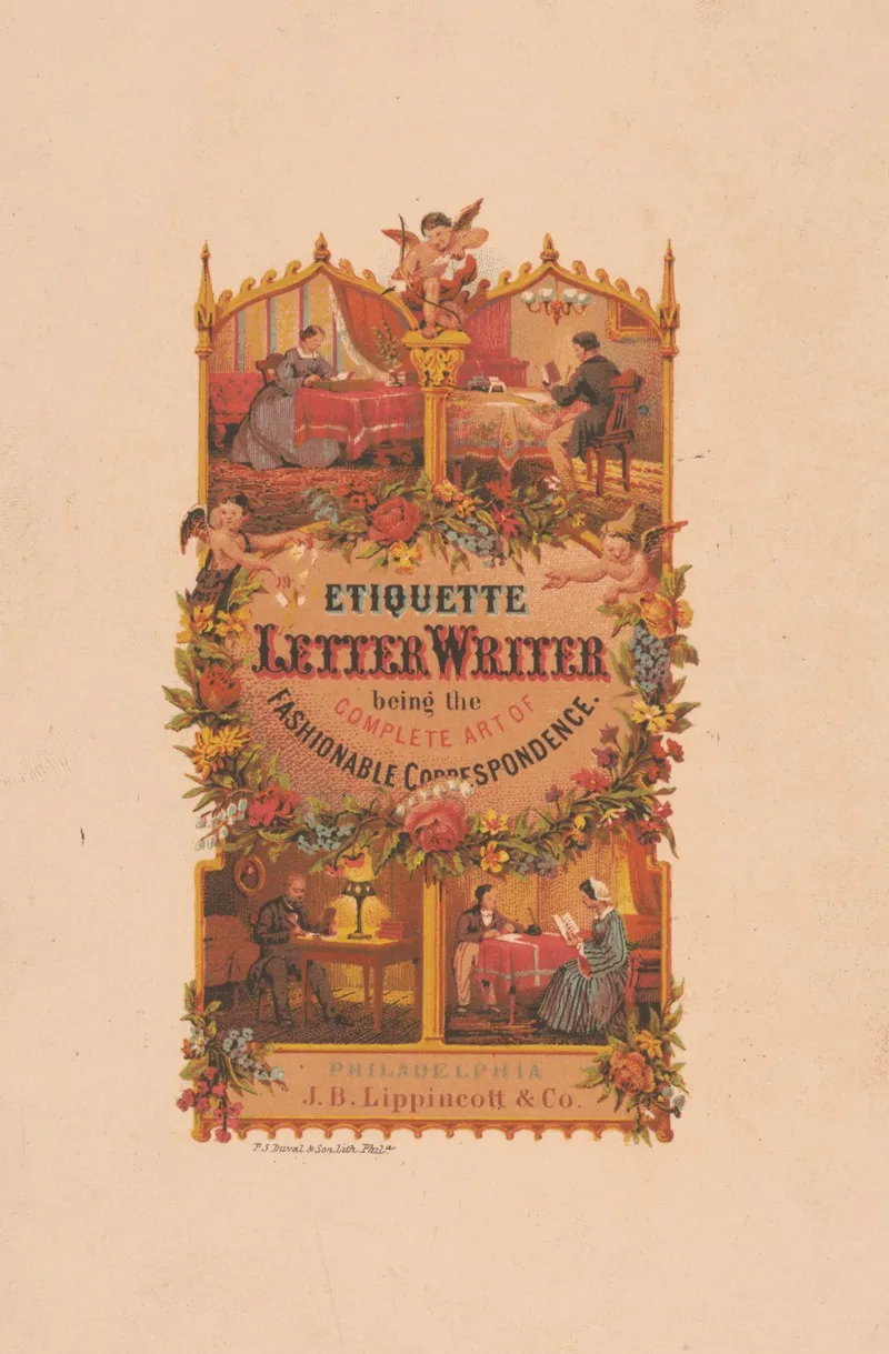 Etiquette Letter Writer Being The Complete Art Of Fashionable Correspondence Wall Art by Peter S. Duval - High-Resolution Digital Print