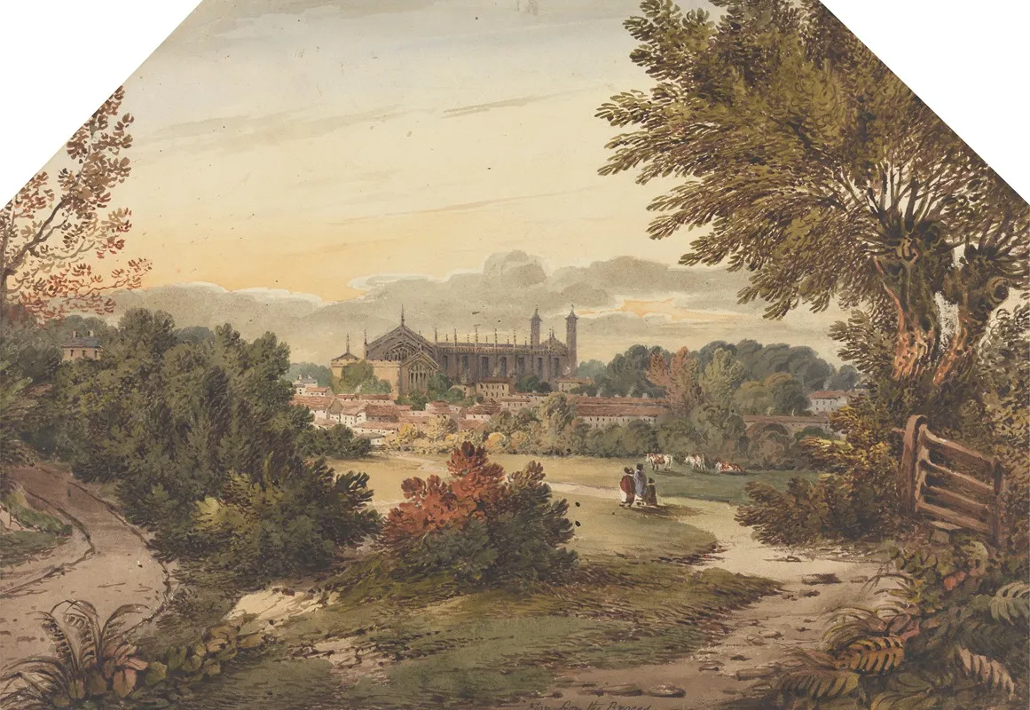 Eton From The Brocas Wall Art by James Bourne - High-Resolution Digital Print