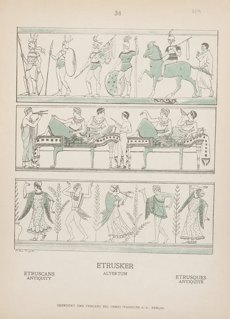 Etruscans Antiquity Wall Art by Adolf Rosenberg - High-Resolution Digital Print
