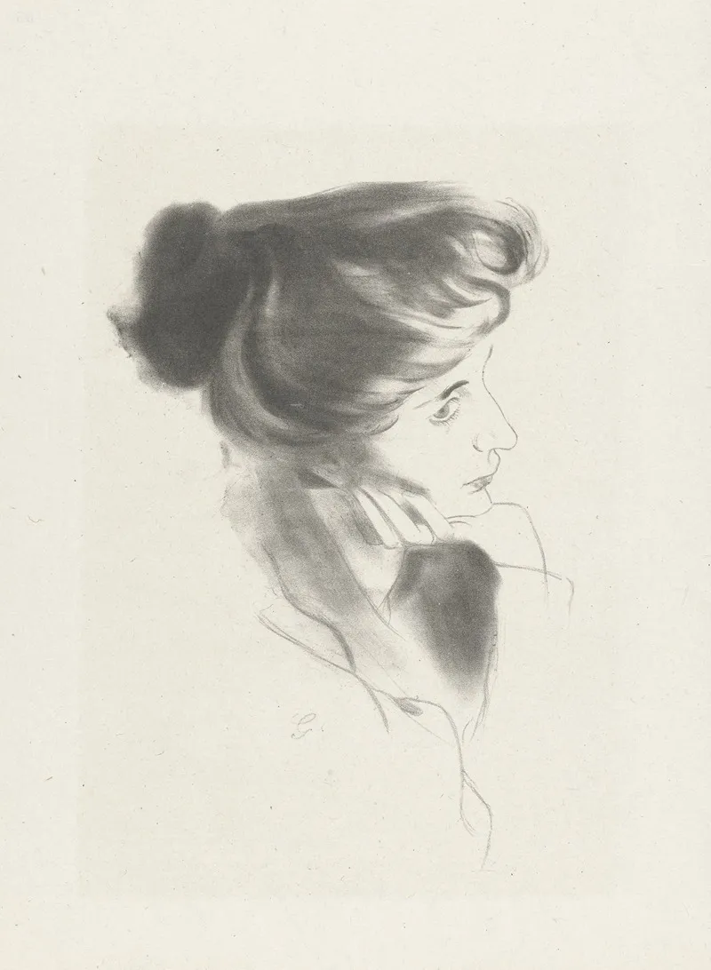 Etude De Femme 7 Wall Art by Antonio de La Gandara - High-Resolution Digital Print