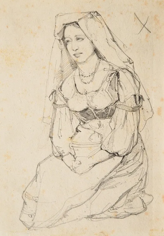 Etude De Femme Assise 2