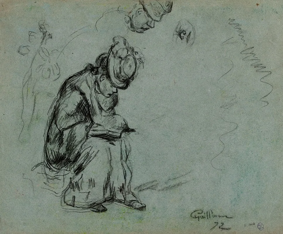Etude De Femme Assise Lisan