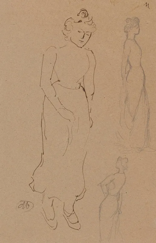 Etude De Femme Debout