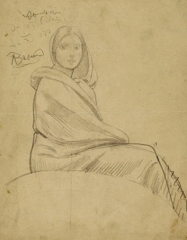 Etude De Femme Pour La Pensee Plafond Du Vestibule Du Petit Palais