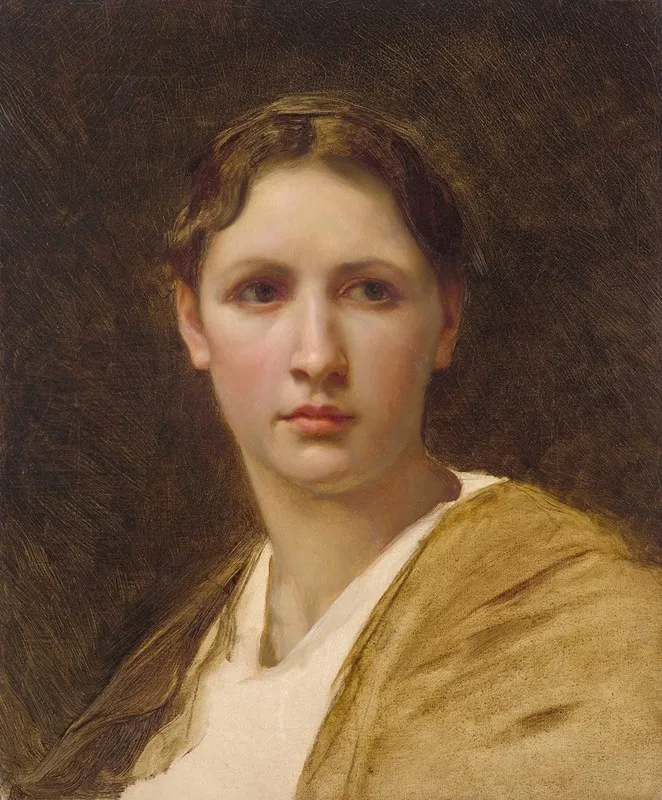Etude De La Tete Wall Art by William Bouguereau - High-Resolution Digital Print