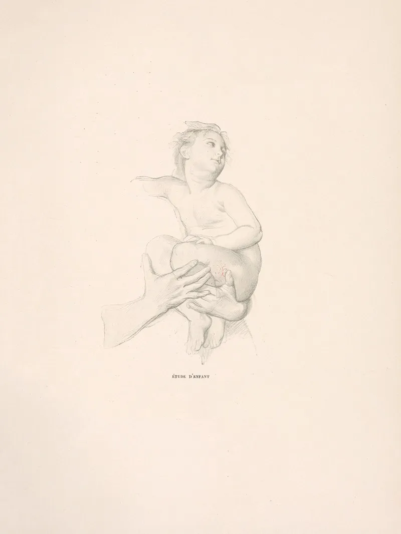 Etude Denfant 6 Wall Art by William Bouguereau - High-Resolution Digital Print